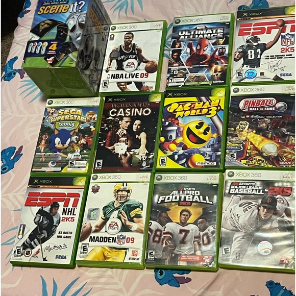 Xbox 360 games.